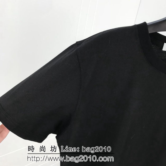 DIOR迪奧 2019SS新品 歐洲專櫃同款 最新印花 絲光棉白色短袖 情侶款 ydi1840